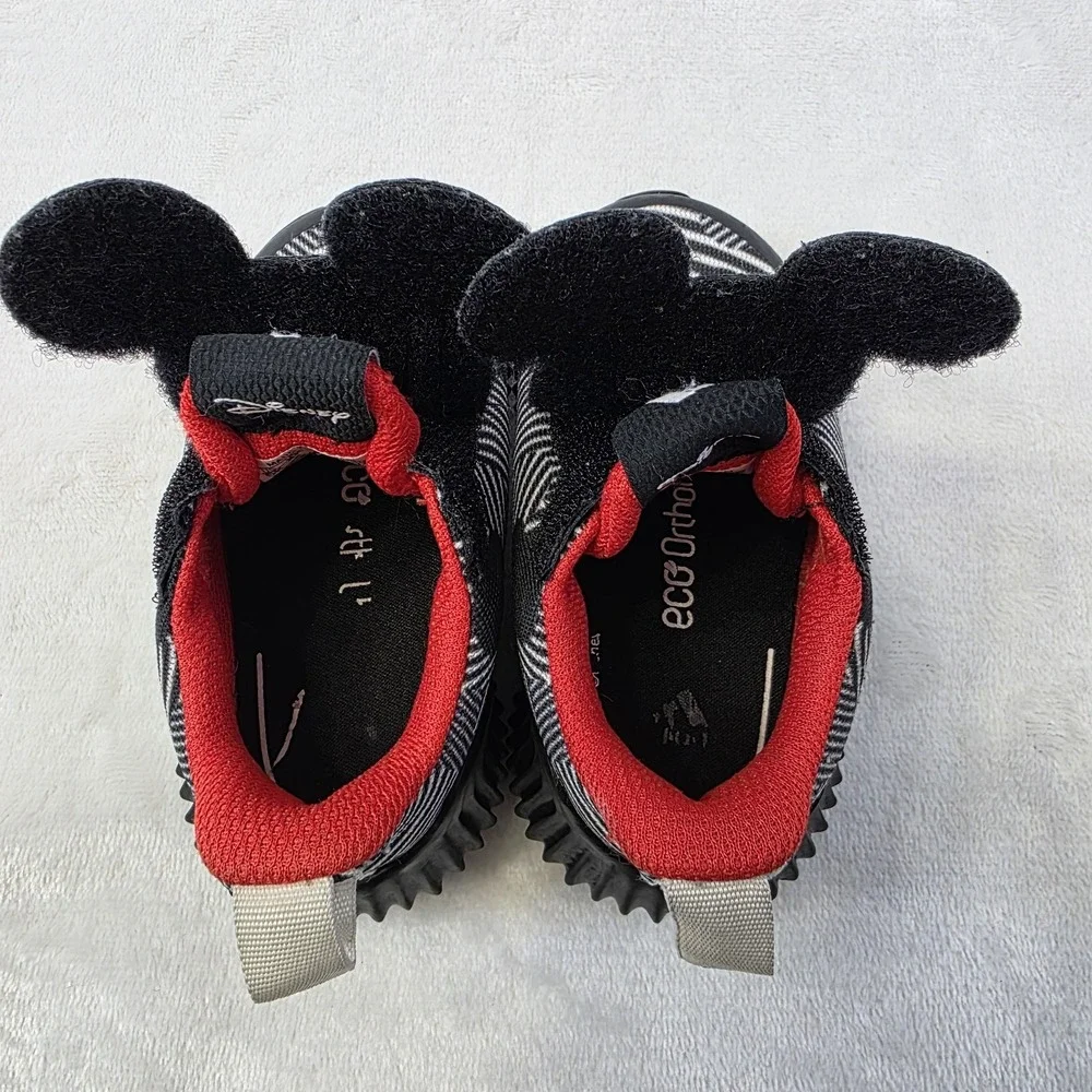 Adidas Disney Mickey Mouse‎ Black White Red D96916 Toddler Kids Sz 5K 5C